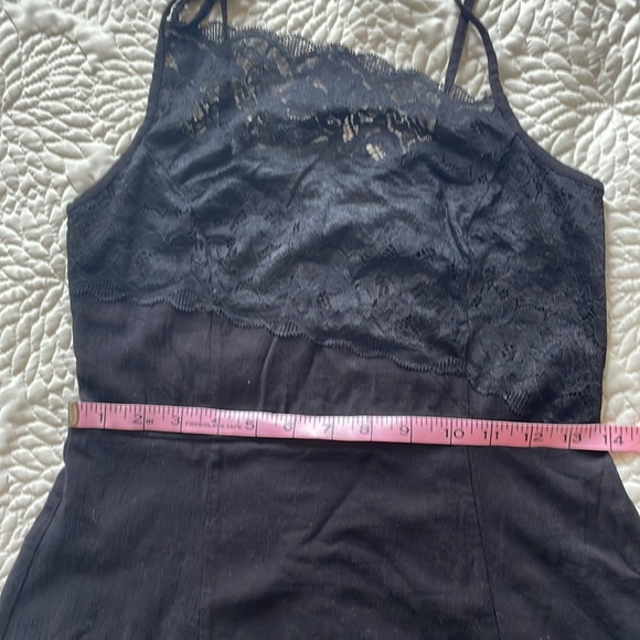 Intimately Free People Black Mini Slip Dress lace - Picture 8 of 9